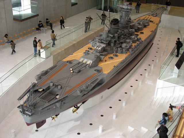 【軍事旅遊】日本廣島縣吳市大和號博物館：1/10 超巨大模型大和號 350 @貓大爺