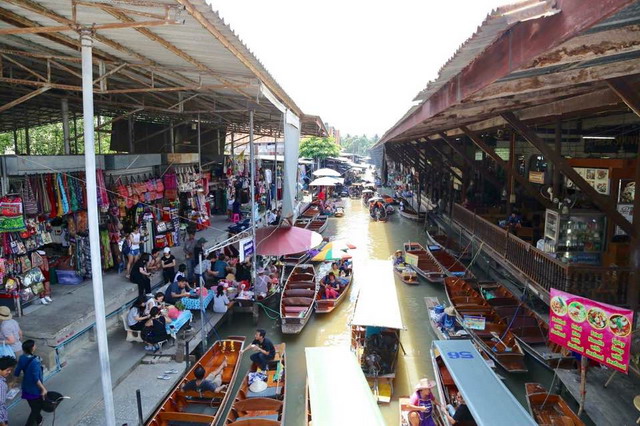 【泰國拉差汶里府旅遊】丹嫩莎朵水上市場 Damnoen Saduak Floating Market：泰國獨特的水上風情 3047 @貓大爺