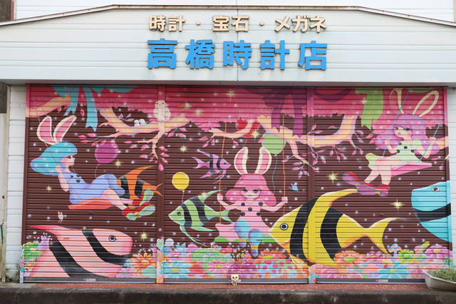 【日本九州佐賀旅遊】多久市牆面藝術街道：小鎮藝術街道散策 Wall Art 3582 @貓大爺