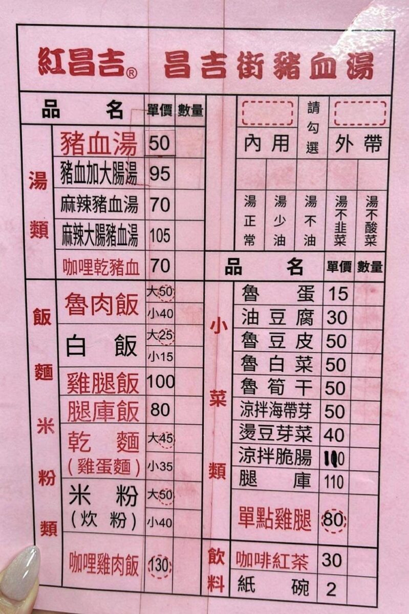 【民權西路站美食】紅昌吉昌吉街豬血湯 2022：台北市最著名的豬血湯與豆棗滷肉飯 5032